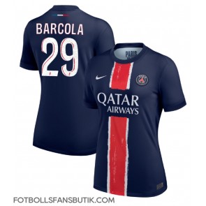 Paris Saint-Germain Bradley Barcola #29 Replika Hemmatröja Damer 2024-25 Kortärmad